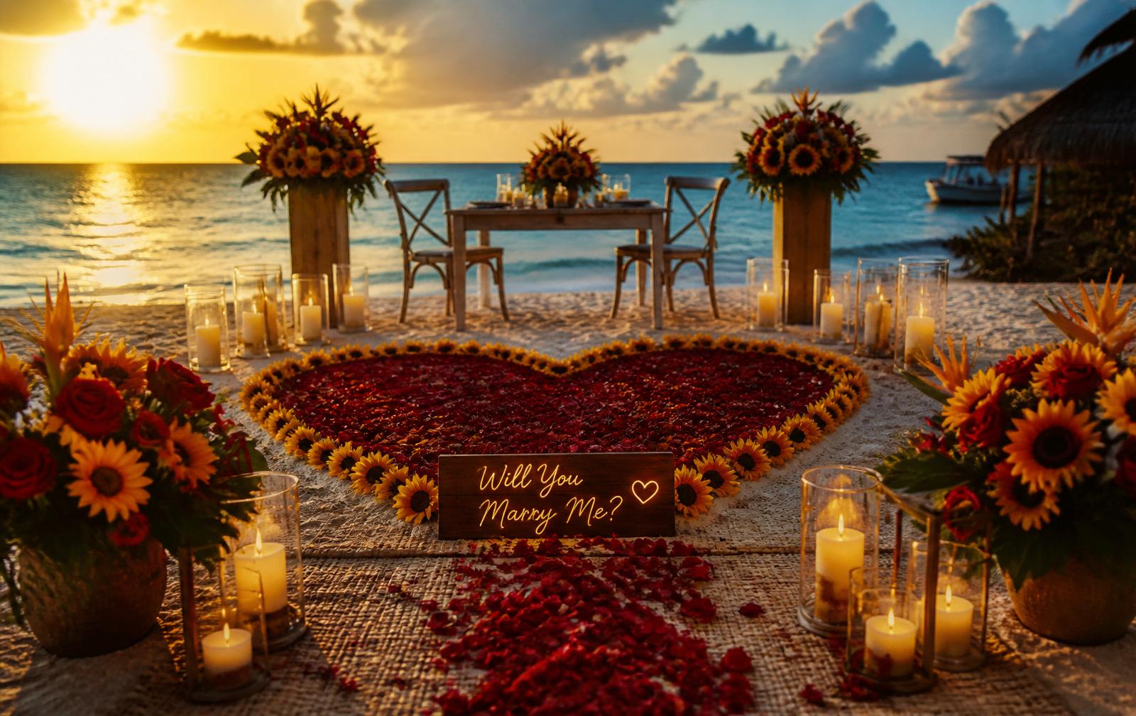 Arreglos de rosas y girasoles